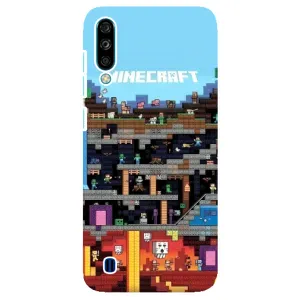 Чохол Майнкрафт на ZTE Blade A7 (2020) (AlphaPrint) Minecraft (фон Minecraft)