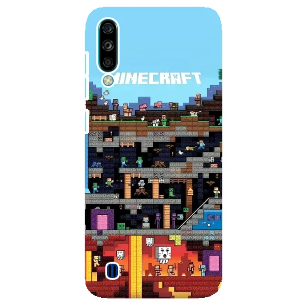 Чехол с принтом «фон Minecraft» для ZTE Blade A7 (2020)