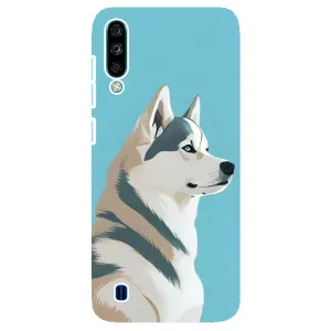 Чехол с Хаски для ZTE Blade A7 (2020) - (AlphaPrint) (Хаски арт)