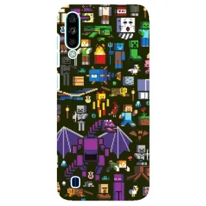 Чохол Майнкрафт на ZTE Blade A7 (2020) (AlphaPrint) Minecraft (Колаж Майнкрафт)