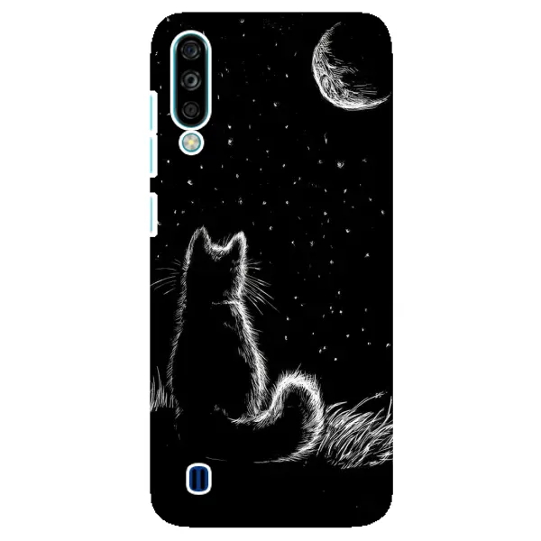 Чохол з принтом «Котик і місяць» для ZTE Blade A7 (2020)