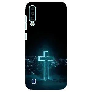 Чехол для ZTE Blade A7 (2020) (AlphaPrint) - (Христианские) (Крест и город)