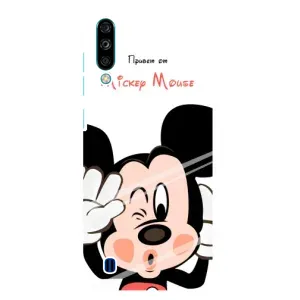 Эксклюзивный чехол для ZTE Blade A7 (2020) (AlphaPrint - Мультяшные) (Маус Микки)