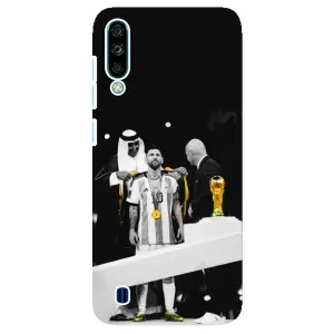 Чехлы для ZTE Blade A7 (2020) (Leo чемпион) (AlphaPrint) (Месси в накидке)