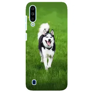 Чехол с Хаски для ZTE Blade A7 (2020) - (AlphaPrint) (Радостный Хаски)