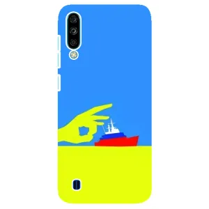 Чехол с принтом (Русский корабль...) для ZTE Blade A7 (2020) (AlphaPrint) (Щелбан кораблю)