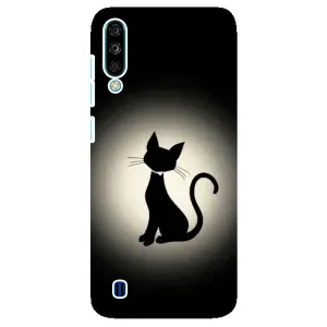 Чехол с принтом для ZTE Blade A7 (2020) (AlphaPrint) Модные коты (Силуэт котика)