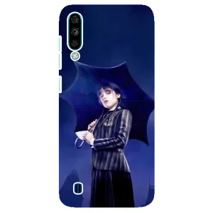 Чехлы Венсдей на ZTE Blade A7 (2020) Уэнсдей (AlphaPrint) (Уэнздей с зонтом)