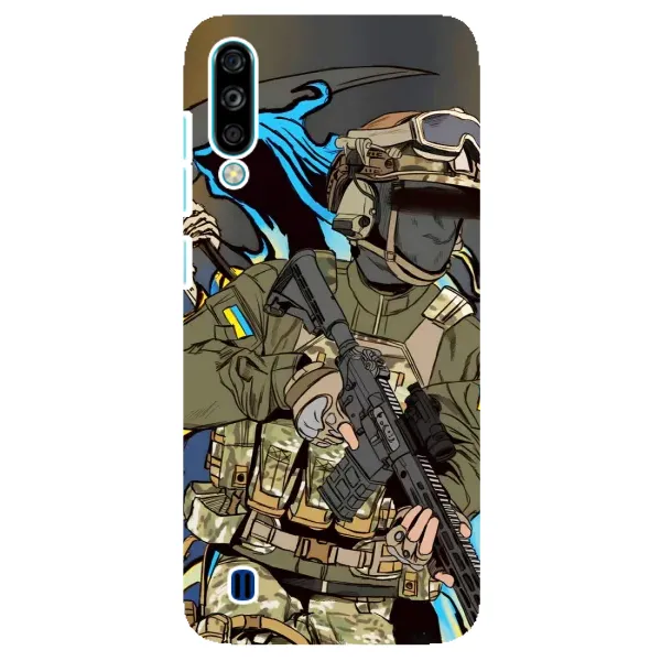 Чехол с принтом «Воин ВСУ» для ZTE Blade A7 (2020)