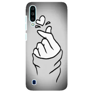 Чехол с принтом для ZTE Blade A7 (2020) (AlphaPrint - Знак сердечка) (Значок Love)