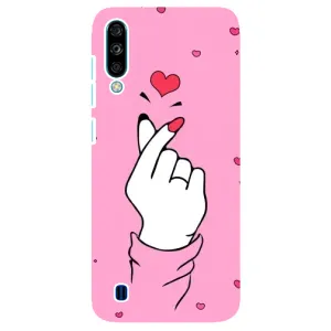 Чехол с принтом для ZTE Blade A7 (2020) (AlphaPrint - Знак сердечка) (Знак Love)