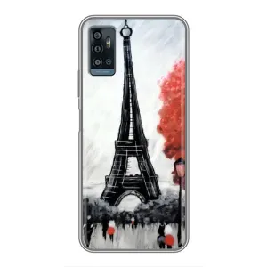 Чехол Эйфелева Башня для ZTE Blade A71 - (AlphaPrint) (Башня в Париже)