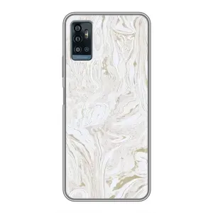 Мраморний чехол на ZTE Blade A71 (VPrint) (Білий мрамор)