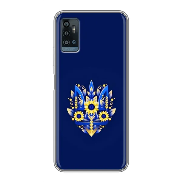 Чехол с принтом «Цветочный Герб» для ZTE Blade A71