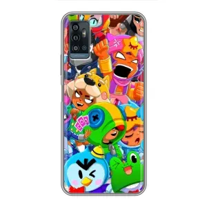 Чехол для ZTE Blade A71 Бравл Старс (VPrint) (Герої Бравл Старс)