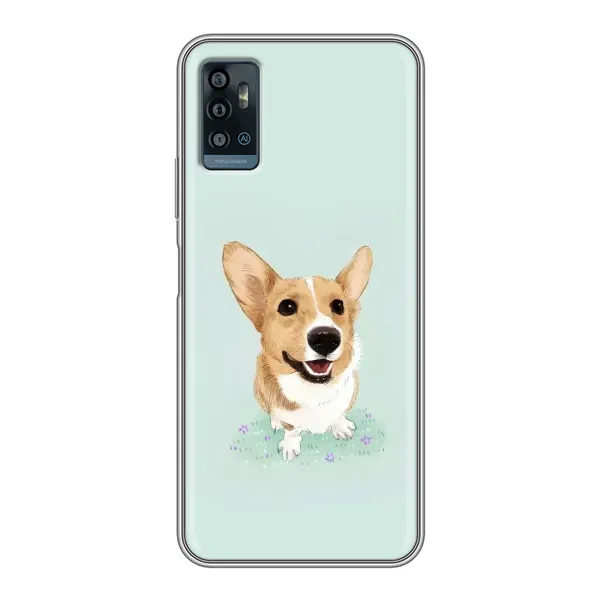 Чохол з принтом «Коргі» для ZTE Blade A71