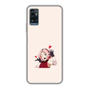 Чехлы Персонажи Аниме Наруто для ZTE Blade A71 (AlphaPrint) (Лайк Сакура)