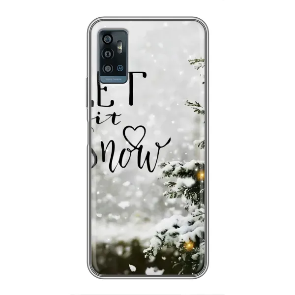 Чехол с принтом «Let it snow» для ZTE Blade A71