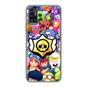 Чехол для ZTE Blade A71 Бравл Старс (VPrint) (Лого Brawl Stars)