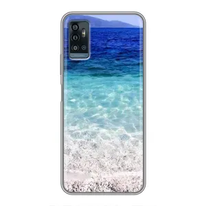 Силиконовый чехол с КАРТИНКАМИ лето для ZTE Blade A71 (AlphaPrint) (Море)