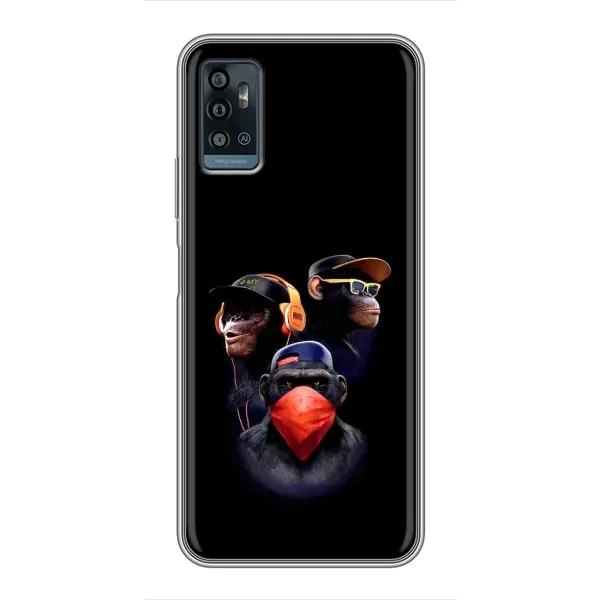Чехол с принтом «Три обезьяны» для ZTE Blade A71