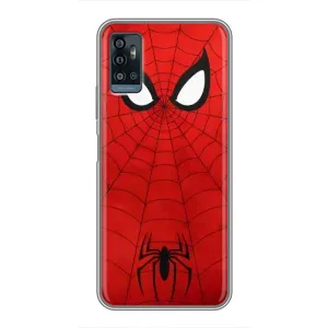 Чехол с человеком пауком для ZTE Blade A71 - (AlphaPrint) (Паук (Марвел))