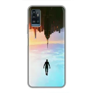 Чехол с человеком пауком для ZTE Blade A71 - (AlphaPrint) (Паук человек)