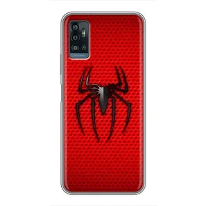 Чехол с человеком пауком для ZTE Blade A71 - (AlphaPrint) (Паук Марвел)