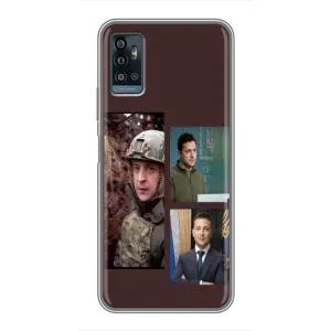Чохол для ZTE Blade A71 (AlphaPrint - с принтом Зеленського) (Президент)