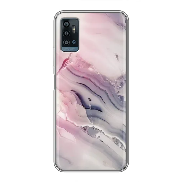 Чохол з принтом «Пурпурний Мрамор» для ZTE Blade A71