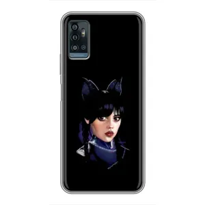 Чохли Венсдей на ZTE Blade A71 Уенсдей (AlphaPrint) (серйозна Венздей)
