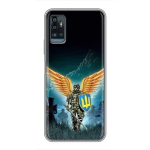 Чехлы с картинкой ЗСУ для ZTE Blade A71 (AlphaPrint) (Солдат ЗСУ)