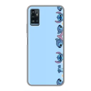 Чохол з принтом Стіч на ZTE Blade A71 (Стіч фон)