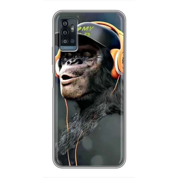 Чехол с принтом «В наушниках» для ZTE Blade A71