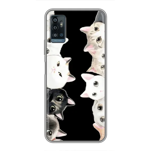 Чехол с принтом «Взгляд котов» для ZTE Blade A71