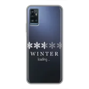 Зимні Чохли для ЗТЕ Блейд А71 - прозорий фон (Winter loading)