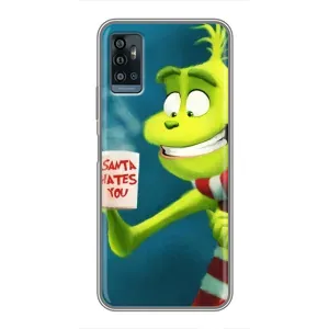 Різдвяні Чохли для ZTE Blade A71 (VPrint) (Зелений Грінч)