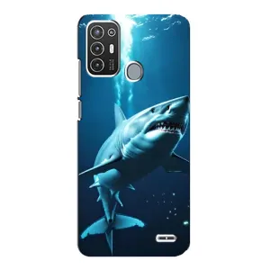 Чохол з картинкою 'Хижаки' для ZTE Blade A72 (Акула під водою)