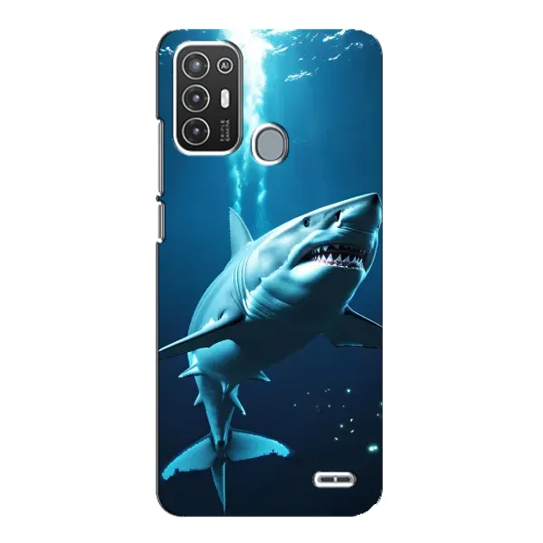 Чехол с принтом «Акула под водой» для ZTE Blade A72