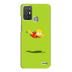 Чjхол з Сімпсонами для ZTE Blade A72 (VPrint) (Барт Сімпсон)