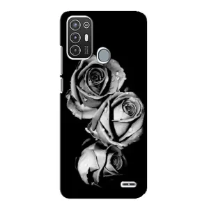 Чохол з картинкою (Стильні) ZTE Blade А72 - (AlphaPrint) (Чорна троянда)