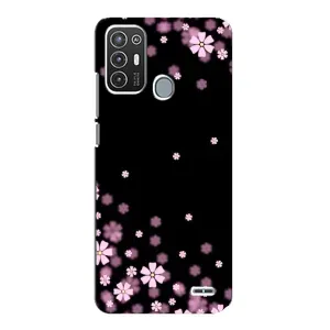 Чохол для ZTE Blade А72 - з принтом (Дизайнерські) (AlphaPrint) (Квіти маленькі)