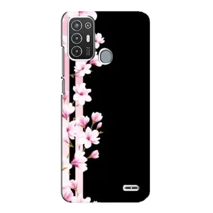 Чохол для ZTE Blade А72 - з принтом (Дизайнерські) (AlphaPrint) (Квіточки)