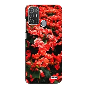 Чохли з квітами для ZTE Blade A72 (VPrint) (Квіти червоні)