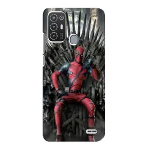 Чохли Фільми для ZTE Blade А72 (VPrint) (Дедпул на троні)