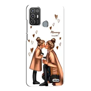 Чохол з друком для ZTE Blade A72 - (Мама з дитинкою) (AlphaPrint) (Донька і мама)