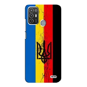 Украинские Чехлы для ZTE Blade A72 с картинкой УПА (AlphaPrint) (Прапор УПА)