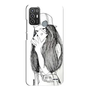 Чохол з друком для ZTE Blade A72 - (Мода) (AlphaPrint) (Фото дівчини)