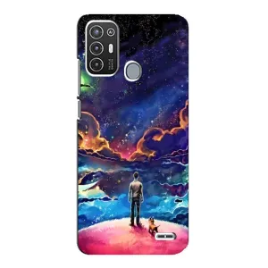 Космічні Чохли для ZTE Blade А72 (VPrint) (Вид Галактики)