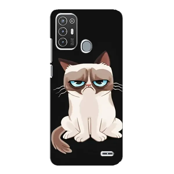 Чехол с принтом «Грустный кот» для ZTE Blade A72